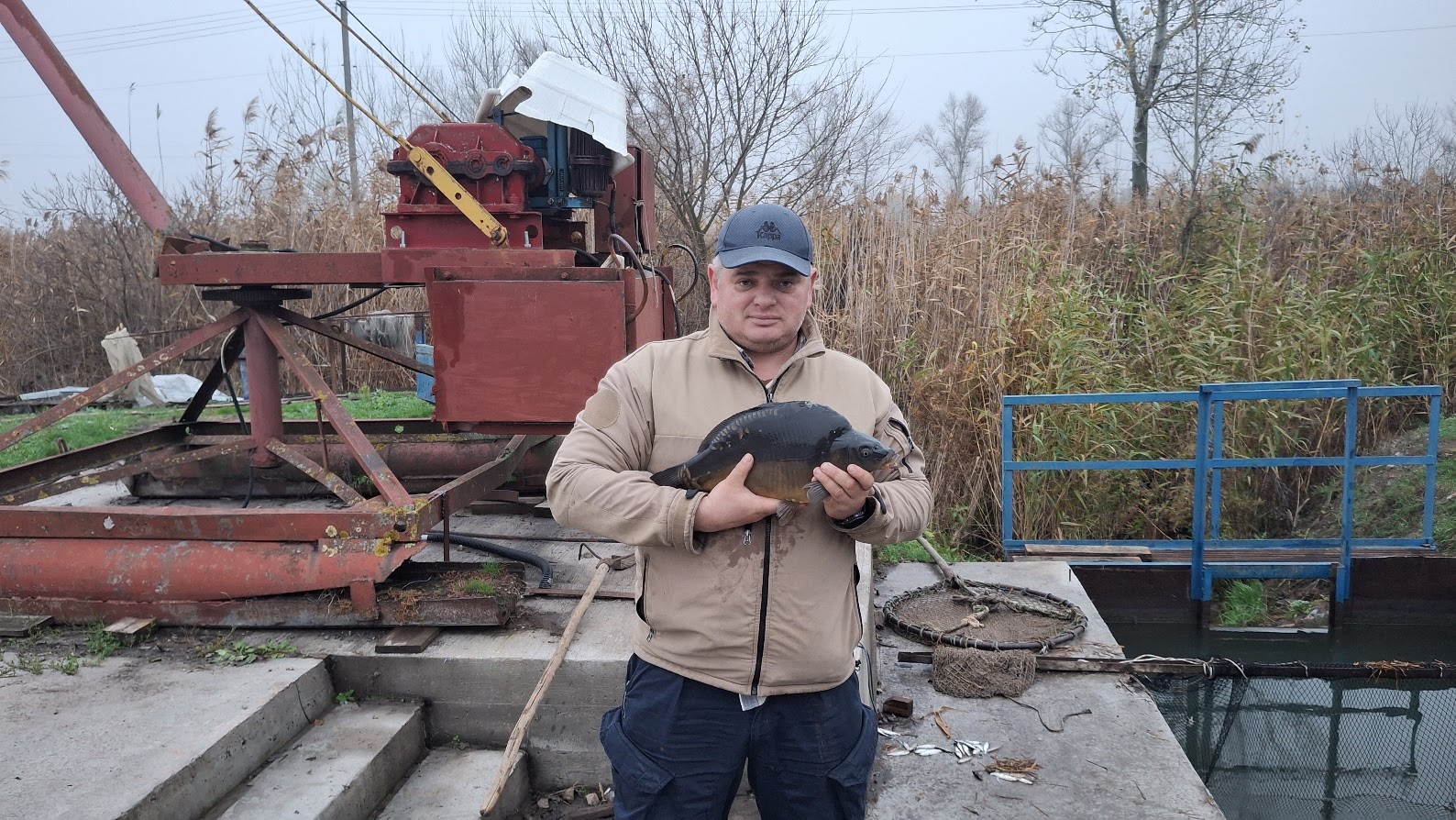 Вилов риби у Петриківському рибгоспі
